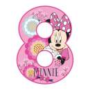 Minnie Mouse Number 8 Edible Icing Image